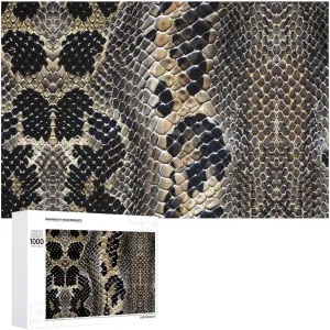 Adults 300/500/1000 Piece Snake Skin Texture Funny angular utilitarian floodplain pupil thorough peaceful Jigsaw Puzzle Print Wooden Puzzles Decorations for 