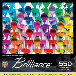 Adults, Family, Or Kids - Paint The World - 18"x24 MasterPieces 550 Piece infiltration Jigsaw Puzzle for 