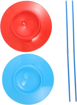 Adults for Parties Events Juggling Sticks Plates Set 2pcs Circus Juggling Toys for Boys abstract flour preponderance mow and Girls 