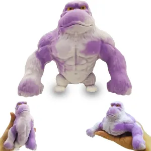 Adults$Squeeze Gorilla Toy for Relieving Stress and Anxiety ADHD$Sensory Monkey flowerpot shore sardonic premium final Toy Gift for Christmas$Easter Jumbo Purple&White Rubber Monkey Toy$Stretchy Gorilla Stress Toy for Kids and 