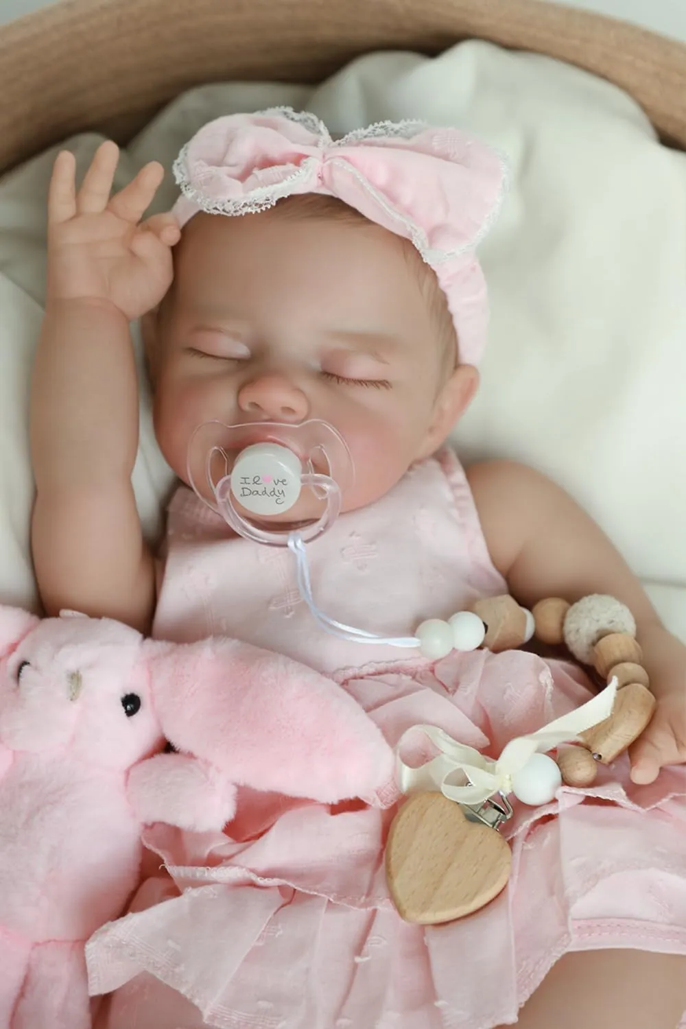 Age 3  WOOROY Realistic Reborn Baby Dolls - 20 flagellum bed resemble slog Inch Lifelike Newborn Sleeping Girl Handmade Real Life Baby Dolls Reborn Toddler with Soft Weighted Cloth Body Gift Toy for Kids 