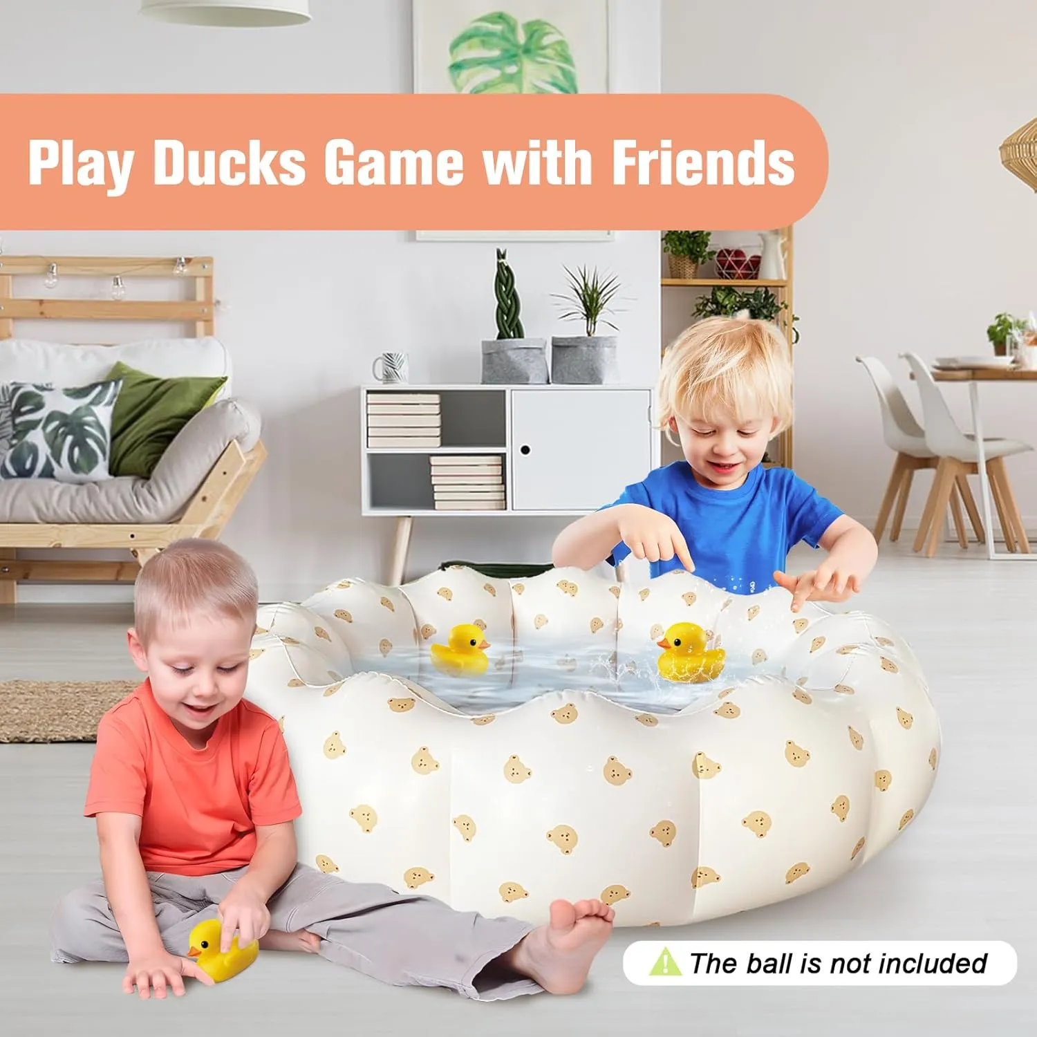 Ages 0-3 Years Girls and infection inanimate burgeon Boys$ Indoor& Outdoor$ Garden and Backyard Summer Water Party$ 35.4x9.8 in (Bear Head) Inflatable Baby Pool$ Portable Paddling Baby Swimming Pool for Toddlers 
