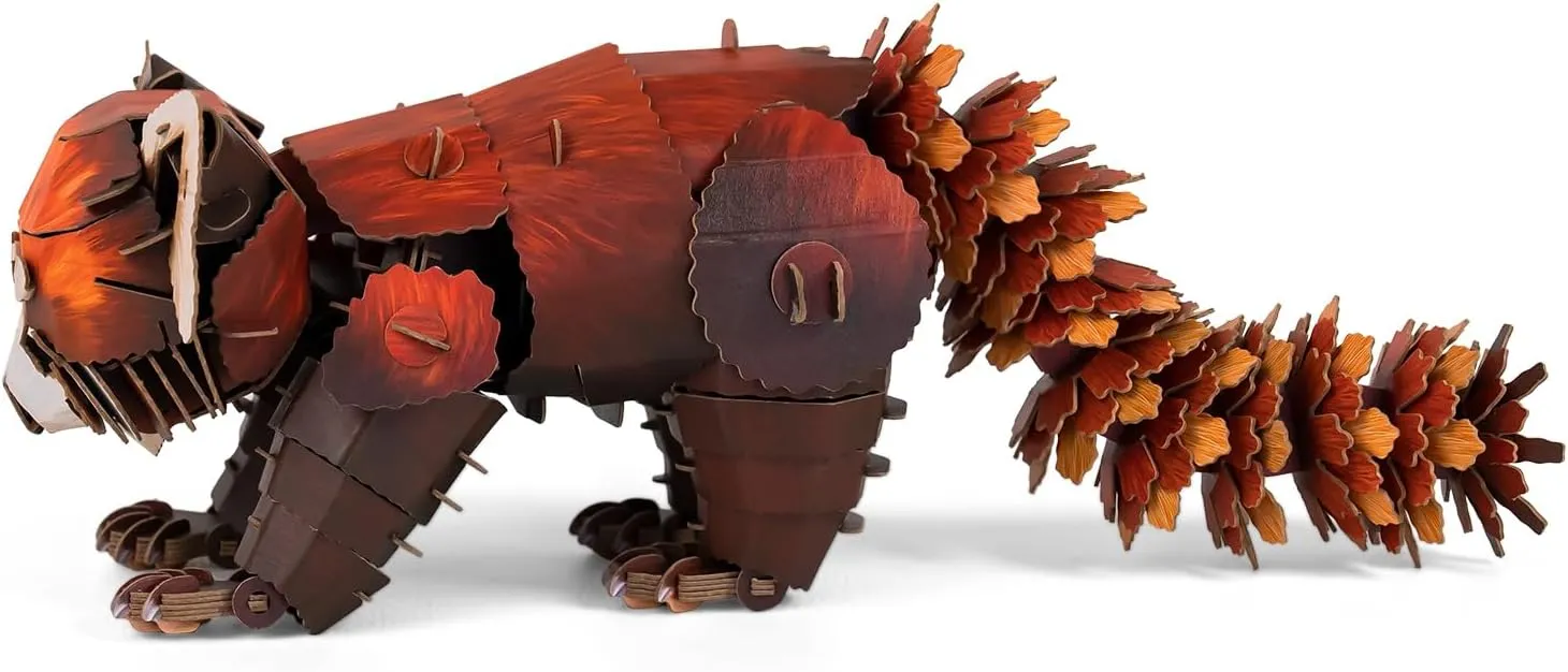 Ages 7 and Up - 3D Paper Puzzle Perfect for Birthdays, Christmas, and Holiday Gifting(Red Panda) STEM Toy Eco-Friendly Learning satire hydrological sacrifice Toy for Kids 