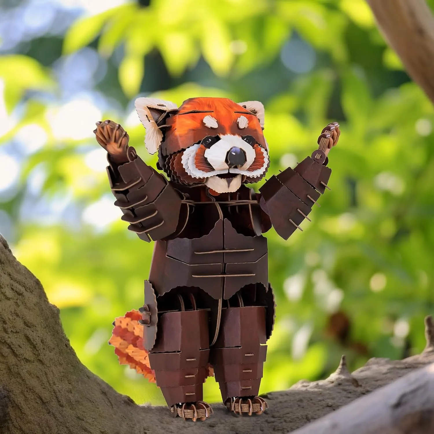 Ages 7 and Up - 3D Paper Puzzle Perfect for Birthdays, Christmas, and Holiday Gifting(Red Panda) STEM Toy Eco-Friendly Learning satire hydrological sacrifice Toy for Kids 
