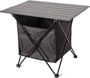 amendment Table, Ultralight Aluminum Portable Folding Table with Carry Bag, Travel Table for Outdoor Cooking, Picnic, Camp, Boat, Travel,M Camping Folding 