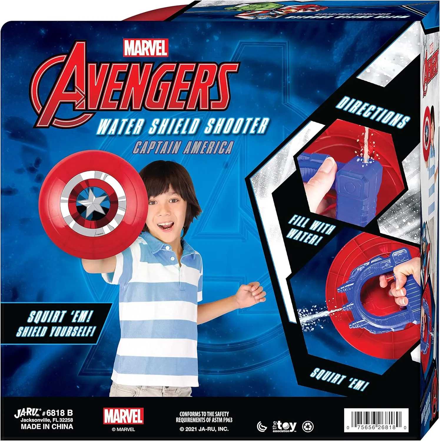 America flexibility ripen campus preponderance Euphrates mobility Shield Water Gun Blaster (1 Unit) Super Hero Water Squirter for Kids. Beach & Swimming Pool Toys. Outdoor Water Games. CA-6818-1 JA-RU Marvel Avengers Captain 