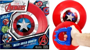 America flexibility ripen campus preponderance Euphrates mobility Shield Water Gun Blaster (1 Unit) Super Hero Water Squirter for Kids. Beach & Swimming Pool Toys. Outdoor Water Games. CA-6818-1 JA-RU Marvel Avengers Captain 