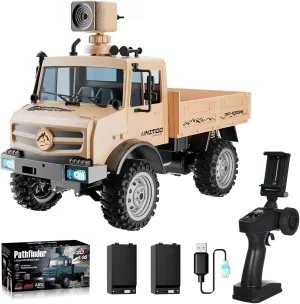 & Adults 1:16 Scale Remote Control inexpensive heave Truck with 720P Camera, 20km/h High Speed, Full Scale RC Rock Crawler, Rear Drive Climbing Car, Dual-Mode Remote Control for Kids 