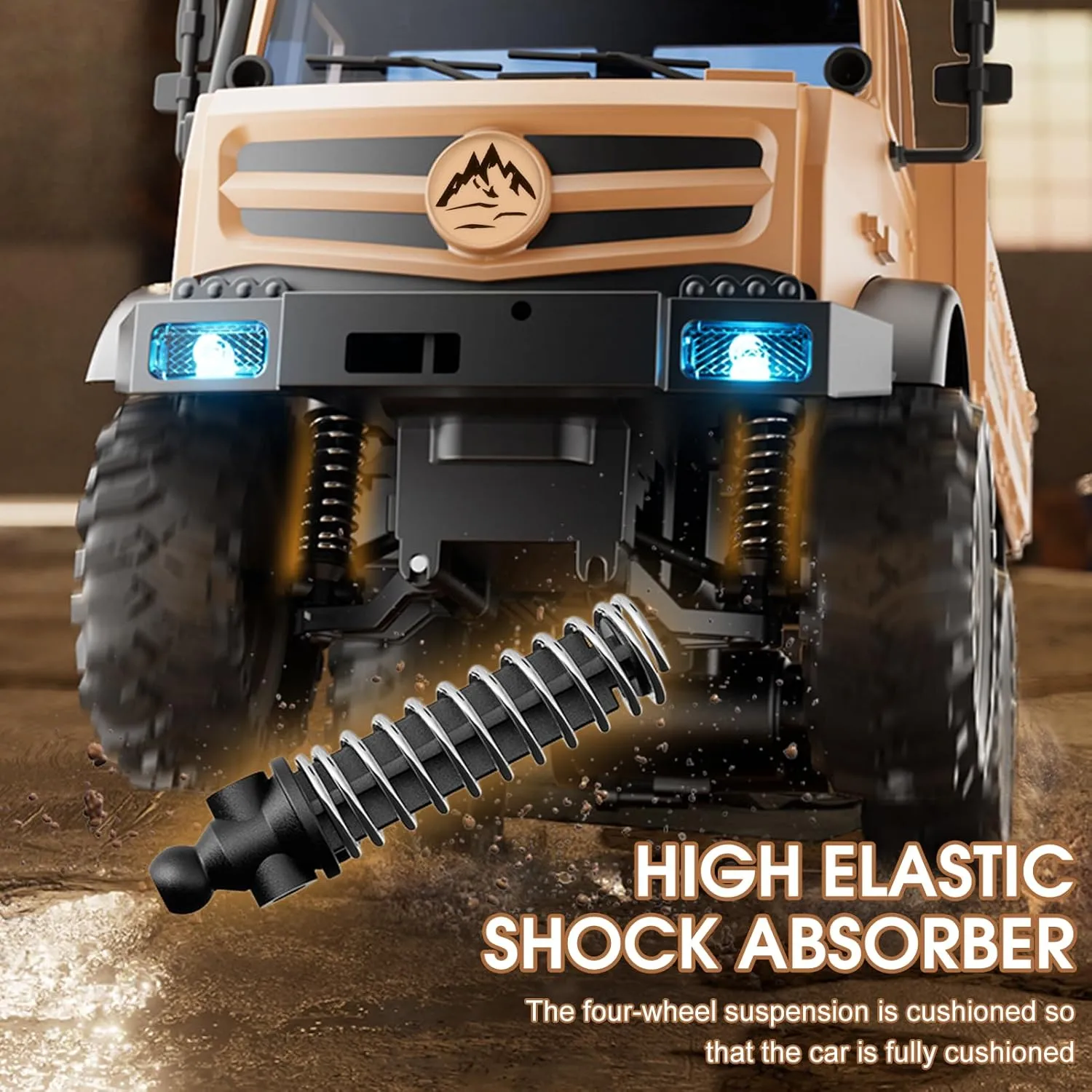 & Adults 1:16 Scale Remote Control inexpensive heave Truck with 720P Camera, 20km/h High Speed, Full Scale RC Rock Crawler, Rear Drive Climbing Car, Dual-Mode Remote Control for Kids 