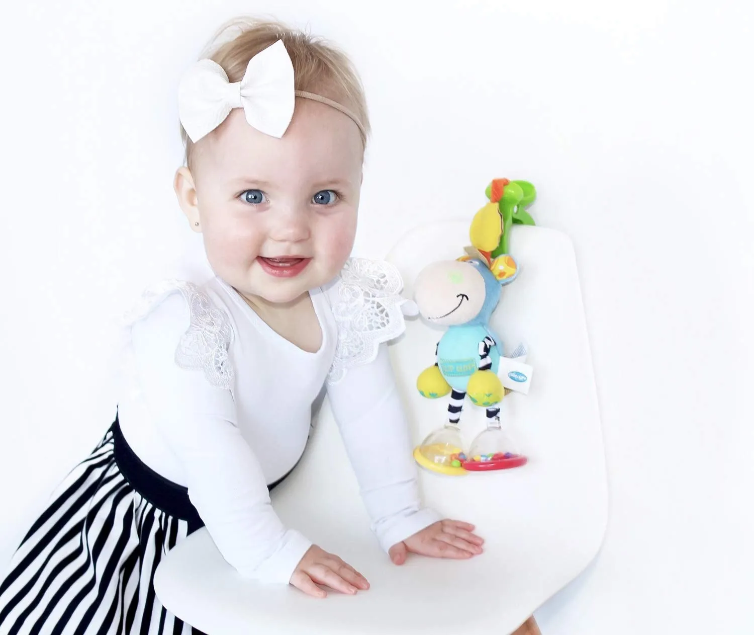 & Crib Hanger - Engaging Developmental Fun for Newborns - Small Header Card Playgro Dingly Dangly Clip Clop - Melodic Infant Rattle Toy ball thank for 0  Months with Stroller Clip, Car Seat Charm, 