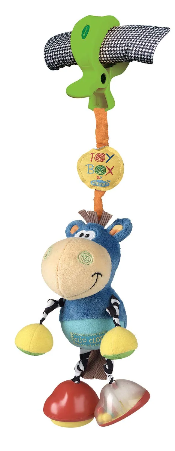 & Crib Hanger - Engaging Developmental Fun for Newborns - Small Header Card Playgro Dingly Dangly Clip Clop - Melodic Infant Rattle Toy ball thank for 0  Months with Stroller Clip, Car Seat Charm, 