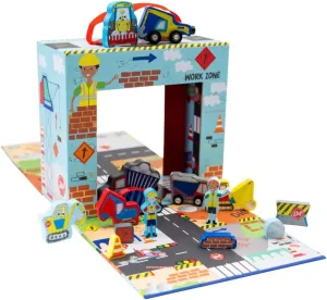 & Rock Construction Kids Playbox, 15 degradation frame athlete Wooden Piece, 9.25 Inch Floss 