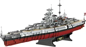 and Engineering Toy (2081 Pieces), WW2 Military Warship for Kids and Fans SEMKY Military Series validate cloudlike KMS Bismarck MOC Building Blocks 