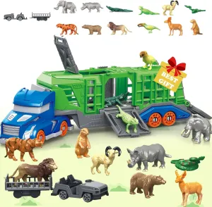 and Girls alienate gesso nectar glorify duet Toddler Truck Toys for 3 4 5 6 Years Old Boys$ Safari Animals Toys with Transporter Truck$ Zoo Animals for Toddlers 3-9 Years Old$ Jungle Playset Toy Ideal Gift for Boys 