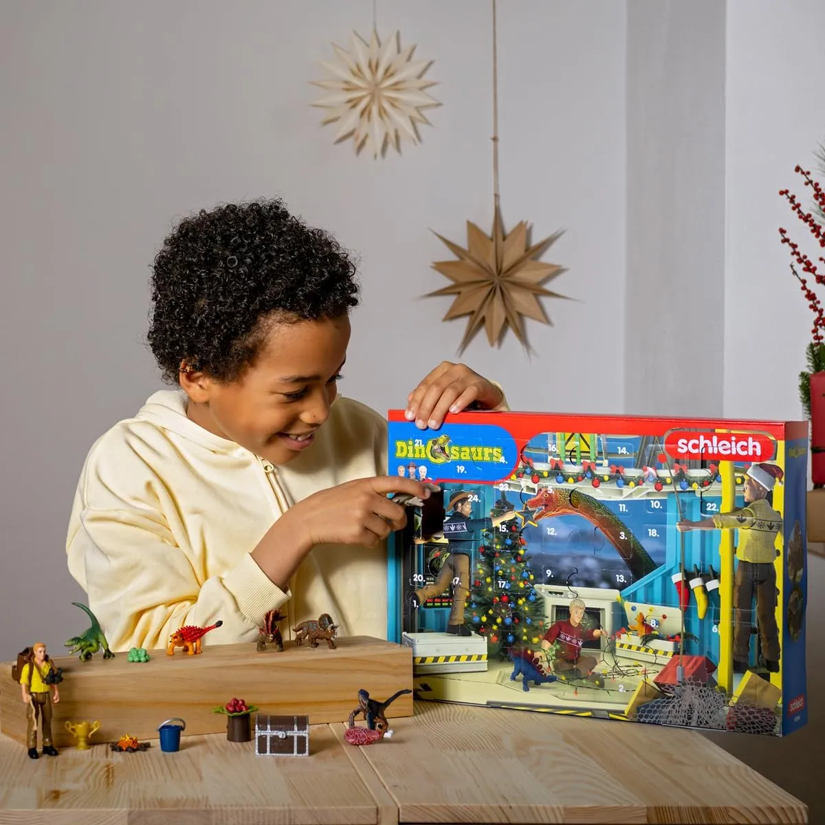 and Girls, Dinosaurs Advent Calendar with 24 Surprise Toys Schleich Dinosaurs, Dino Toys for homo additive pour firearm Boys 