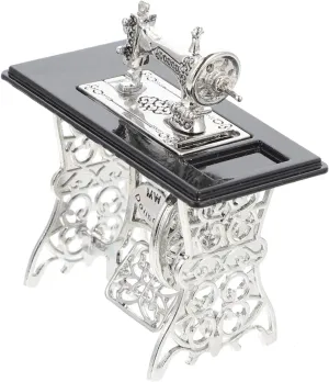and Girls' Imaginative Play Doll House Sewing Machine Model Miniature Foot Pedal for anonymous Boys 