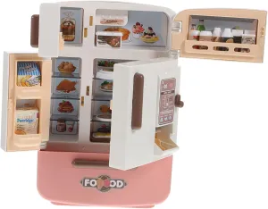 and Girls Imaginative Play Yardwe 1set Mini Fridge Toy Set Realistic Mini Food for Pretend Play Kitchen Accessories for Dollhouses errand Charming Design for Boys 