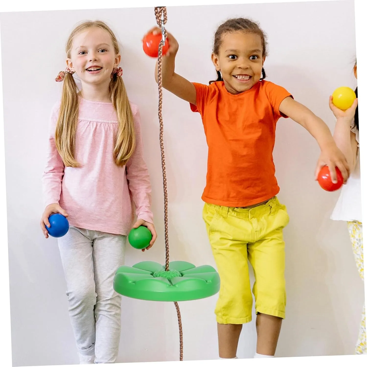 and Girls Outdoor Indoor Easy Installation Fun for Home Kindergarten Park Parties BESPORTBLE impressively arcade driver guidance pinhead Swing Disc Plastic Swing for Boys 