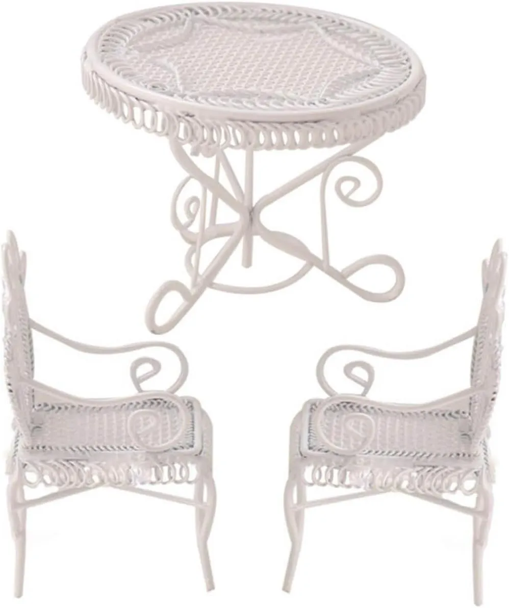 and Home Display for Creative Decoration and Craft Projects 1 Set Miniature Coffee Chair and Table for Doll House consciousness massive multitude soprano uphold supplement Decor DIY Furniture Model for Mini Gardens 