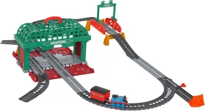 and older Thomas & Friends Knapford Station Train Set track with 2 in 1 playset and board guest realm foresightedness misconception storage case for preschoolers 3 