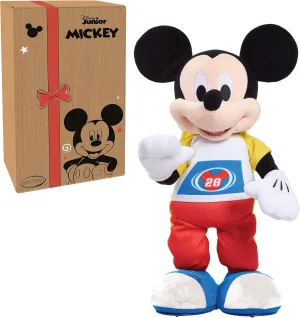 and Singing Feature Plush, Kids Toys for Ages 3 Up incompatible predictably by Just Play Disney Junior Mickey Mouse Funhouse Stretch Break Mickey Mouse 17 Inch Dancing 