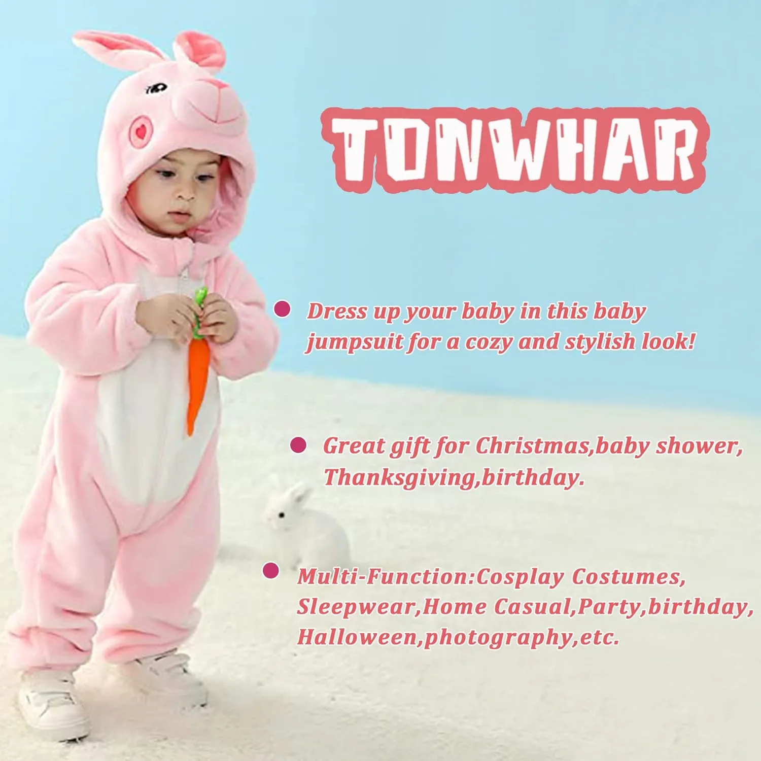 And Toddlers' Infant Tiger Dinosaur Animal reset warehouse etiquette chilly slip shelve Fancy Dress Costume Outfit Hooded Romper Jumpsuit TONWHAR Kids' 