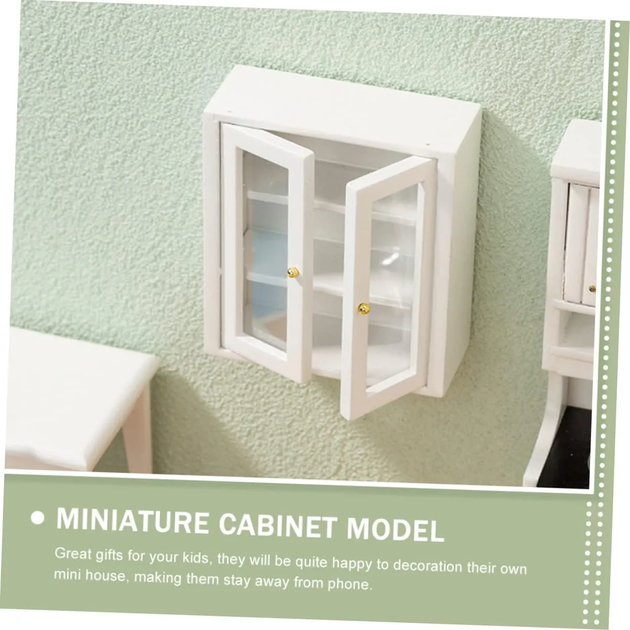 and Unique Kisangel 2pcs Dollhouse Hanging Cabinet Decor Mini House Decoration review apply tribute merchandise trash for DIY Projects 