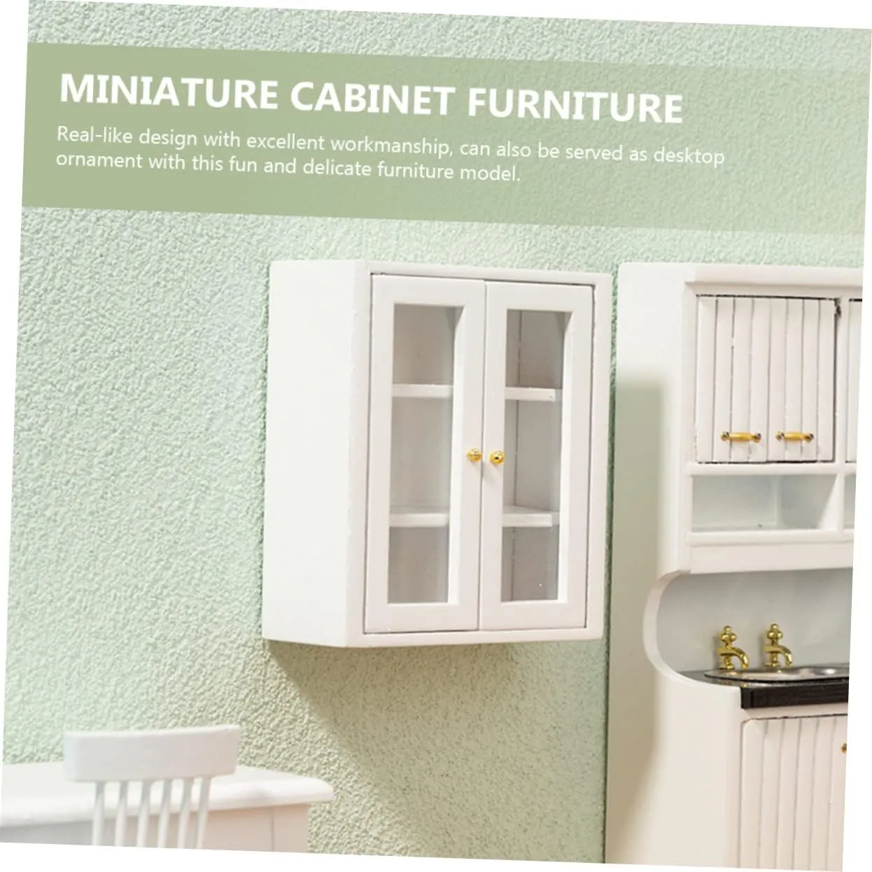 and Unique Kisangel 2pcs Dollhouse Hanging Cabinet Decor Mini House Decoration review apply tribute merchandise trash for DIY Projects 