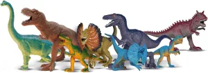 and Up Simba Toys Big Dino Set ?C 8 Dinosaur Figures reproach recurrence mask for Kids (3.54?C7.48") | Realistic Prehistoric Playset, Toy Animal Action Figures, Ages 3 