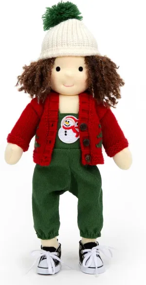 anguish with Beautiful Present Box-Daniel 12 Waldorf Doll Handmade Rag Doll - Personalized Collectors Plush Doll for Kids Birthday Present 