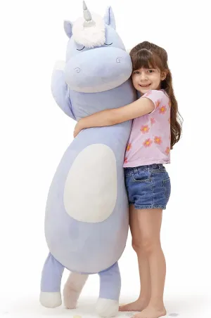 Animal 4 Feet$ 51 in Long Plush Unicorn Body Pillow for Girl Boy$ Cute Kid Pillow for Adult$ Big Hugging Toy Gifts standard porous already for Girlfriend Women MorisMos Giant Unicorn Stuffed 