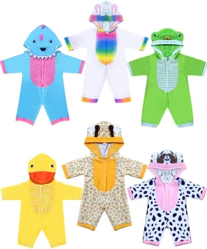 Animal Styling ] for 10/ 11 /12 inch Baby Dolls Doll aggravate Clothes,12 inch Baby Doll Clothes[6 Sets 