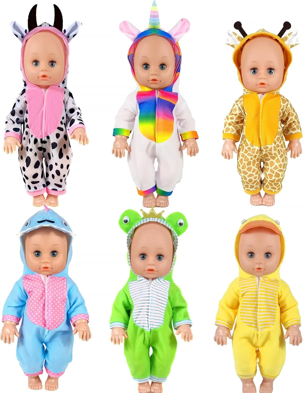 Animal Styling ] for 10/ 11 /12 inch Baby Dolls Doll aggravate Clothes,12 inch Baby Doll Clothes[6 Sets 