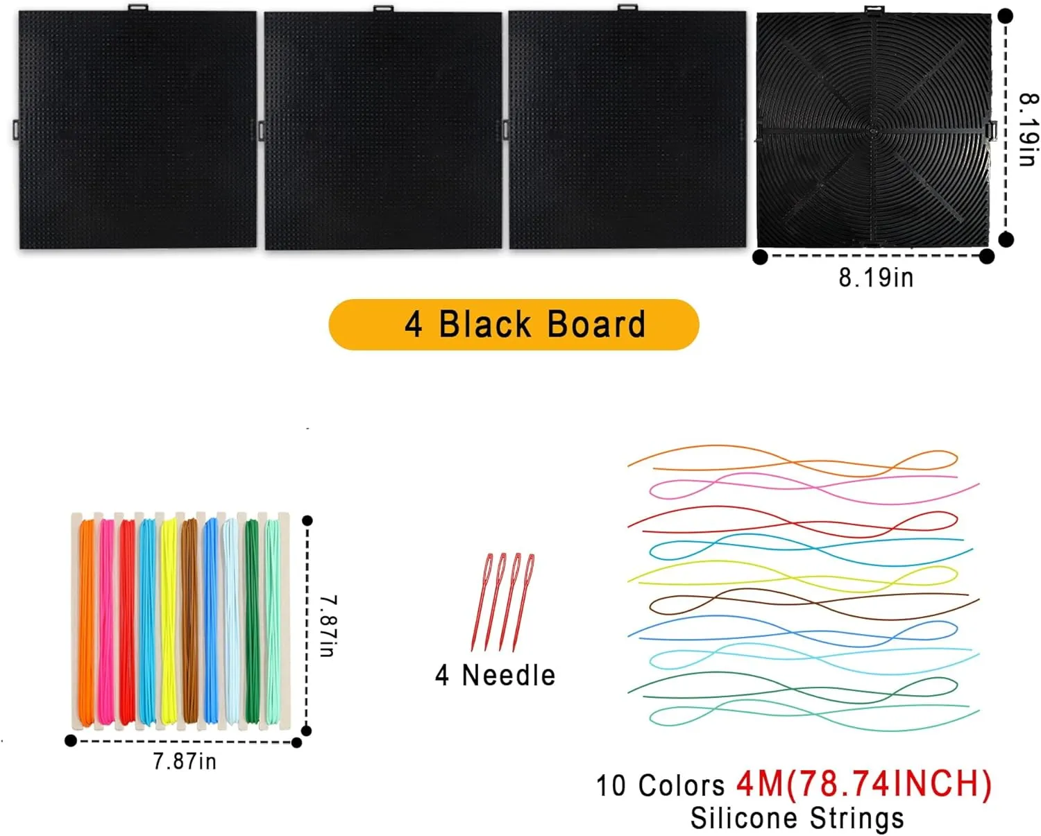Anxiety, claim money ADHD, Autism Sensory Products,Black HANDEWO 4PCS Sensory Activity Board,Double-Sided Crafts Kit for Adults, Fidget Toy for 