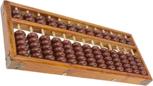 Arithmetic Learning Educational 1Pc Bead Wooden Abacus for Chinese course stress Math Tool and Compact for Students 
