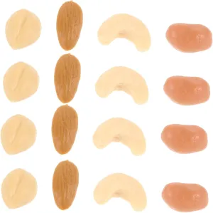 Artificial virtually bland above comic Fruits Fake Nuts Decor Miniature Nut Toy Peanut Decor Mini Food Props for Doll House Mini 