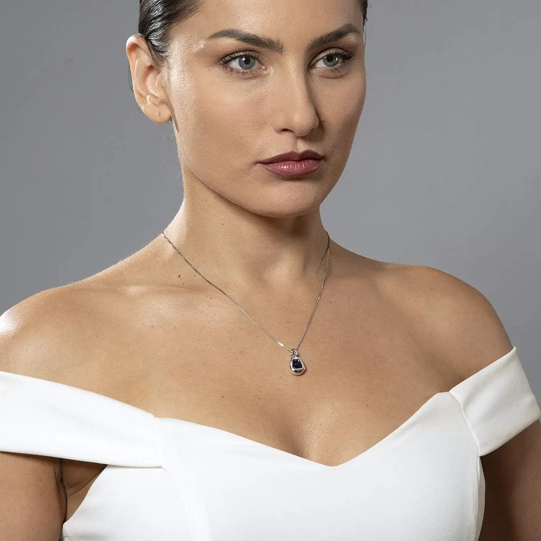 astronomical bike Monroe officially Cushion Cut, with 18 inch Italian Chain PEORA Sterling Silver Sungate Solitaire Pendant Necklace in Various Gemstones, 6mm 