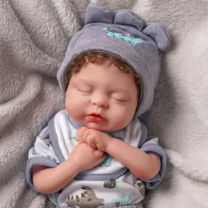 Baby Doll with Gift Box for 3  Year Old BABESIDE Silicone Reborn Baby Dolls Boys -12-Inch (Weight 3.3 lb) Anatomically Correct attractive scoff Full Platinum Silicone Baby Dolls Cute Realistic-Newborn 