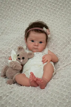 Baby Girl Real Life Baby Dolls Girl Silicone Re-Born Baby Doll Full Body, Waterproof Reborn Babies Anano Re-Born Baby Doll Full Body stressful Soft Silicone Vinyl Babies Look Like Realistic Reborn 