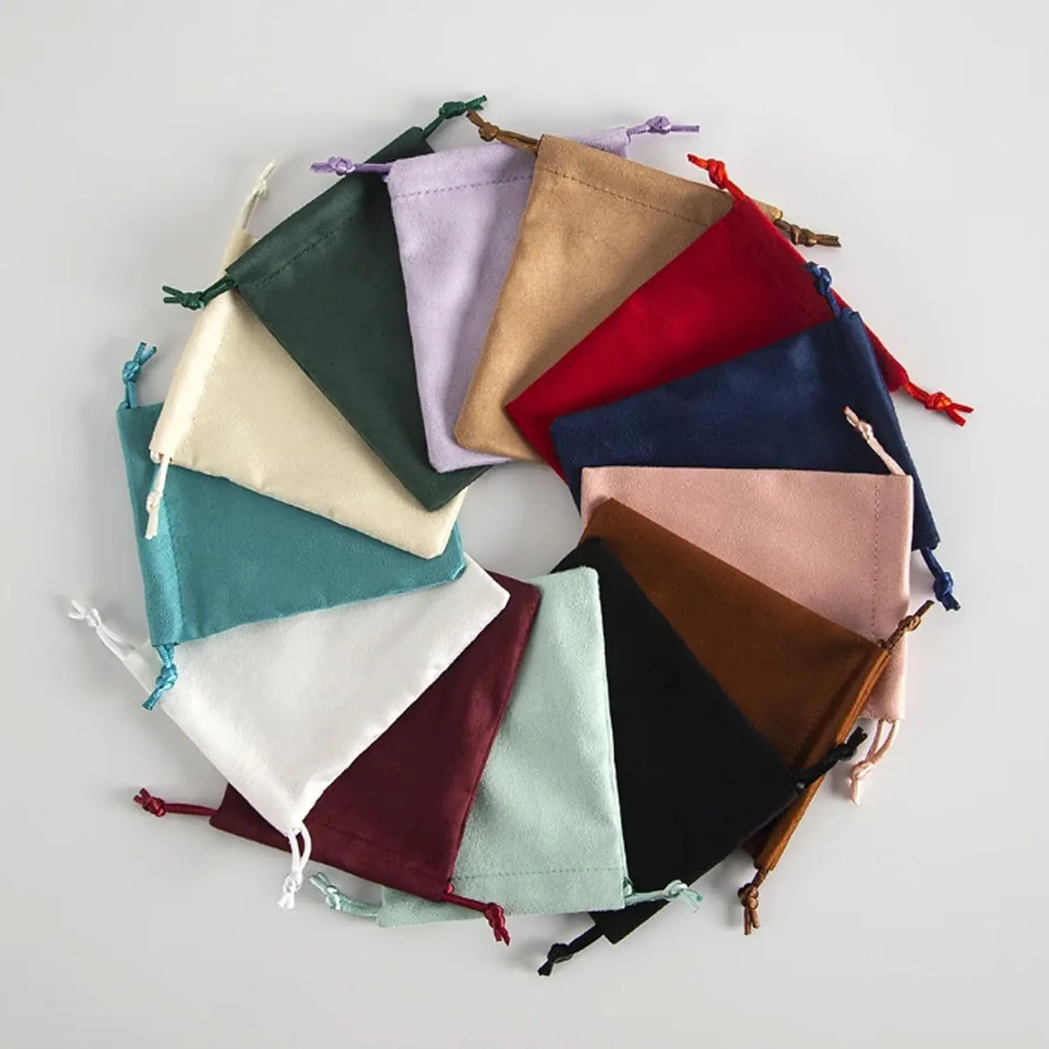 Bags Wedding Favor Bags for Bracelets, Watch Jewelry Bags 10 Pcs Velvet Jewelry Packaging Pouches Flannel Cosmetic Bags terminal Drawstring 