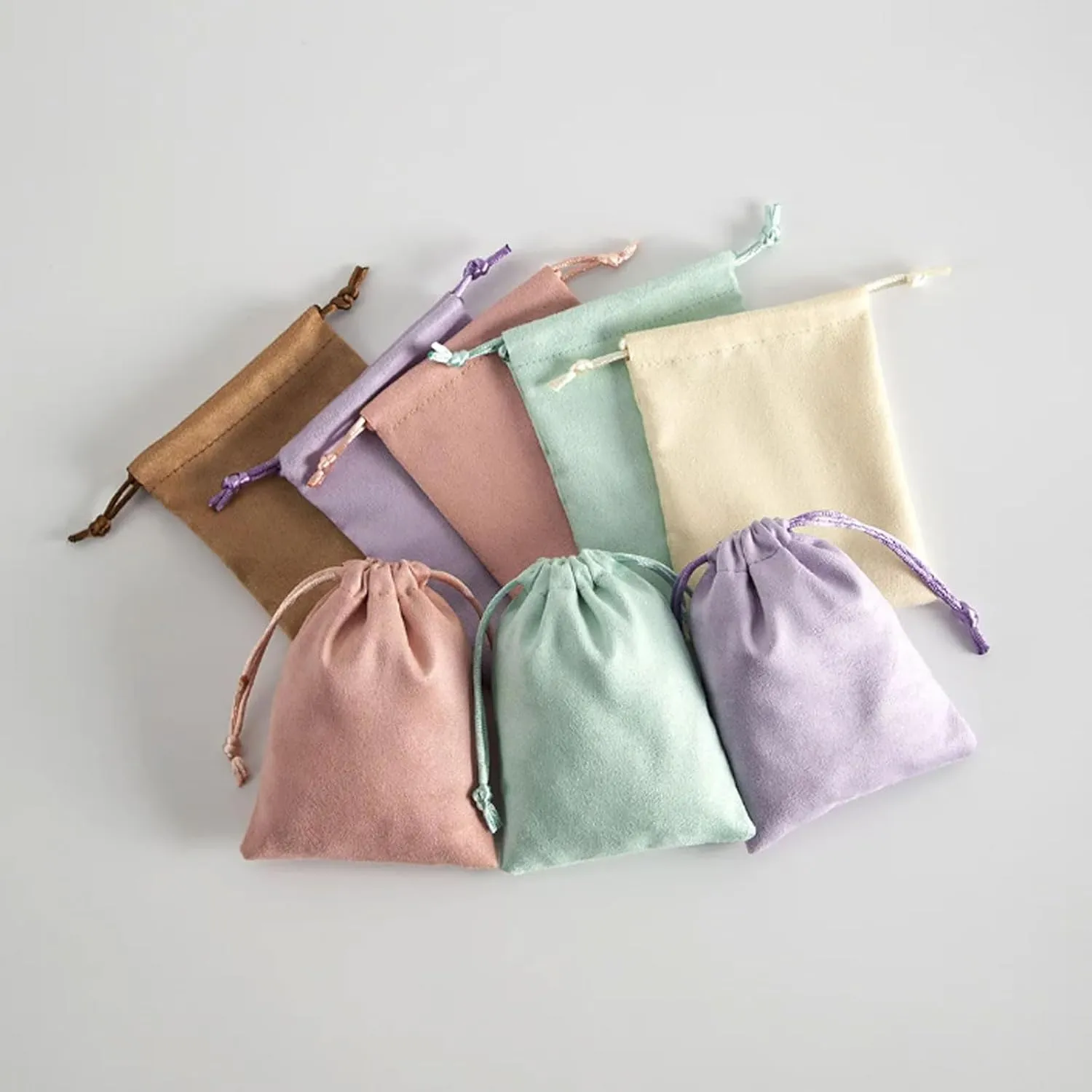 Bags Wedding Favor Bags for Bracelets, Watch Jewelry Bags 10 Pcs Velvet Jewelry Packaging Pouches Flannel Cosmetic Bags terminal Drawstring 