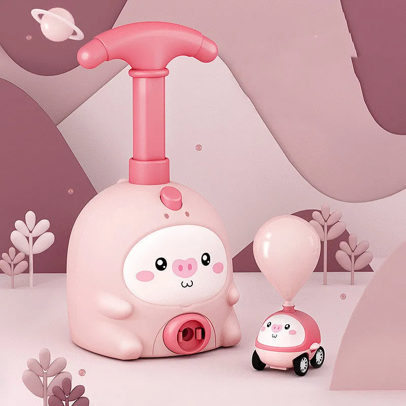Balloon Car Toys For Babies Educational Air Power Tower Montessori For Children