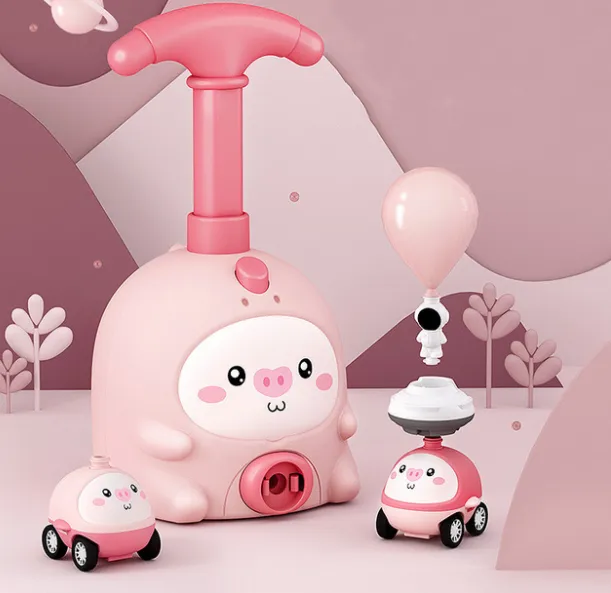 Balloon Car Toys For Babies Educational Air Power Tower Montessori For Children