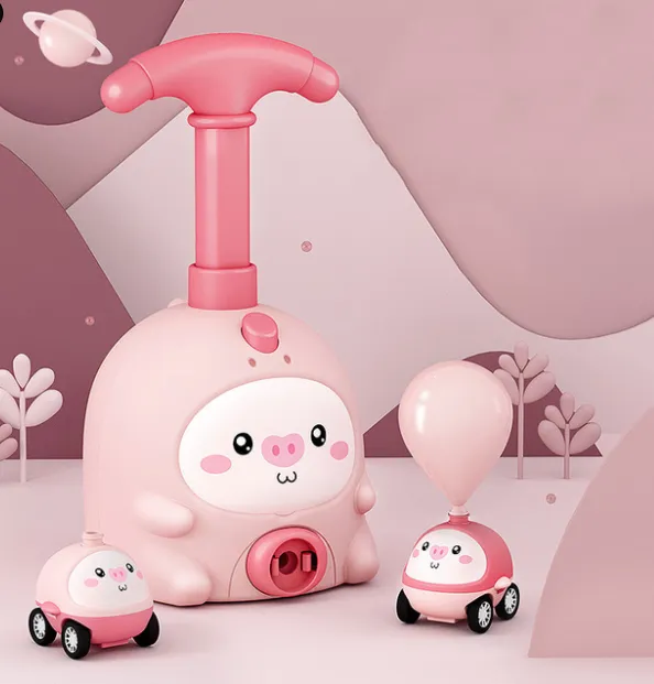 Balloon Car Toys For Babies Educational Air Power Tower Montessori For Children