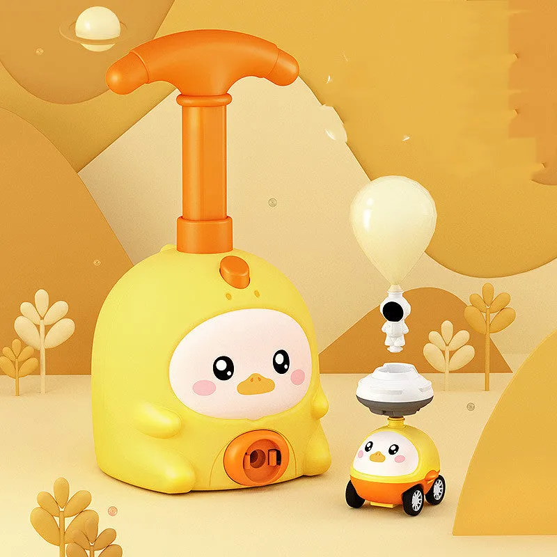 Balloon Car Toys For Babies Educational Air Power Tower Montessori For Children