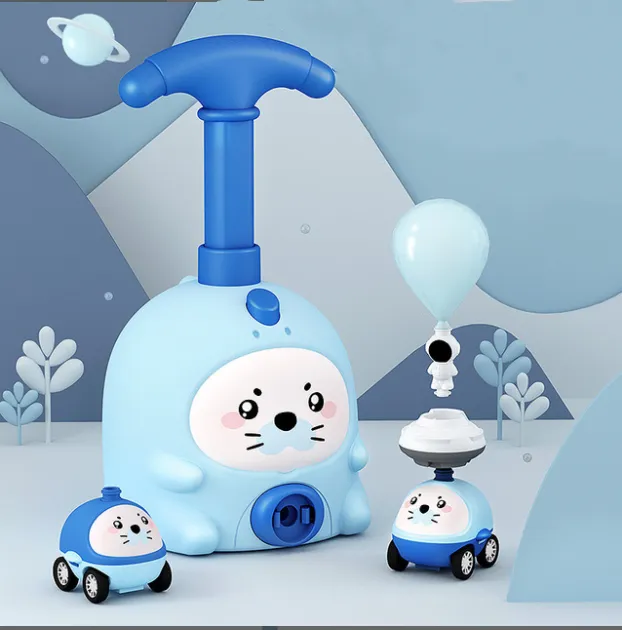 Balloon Car Toys For Babies Educational Air Power Tower Montessori For Children