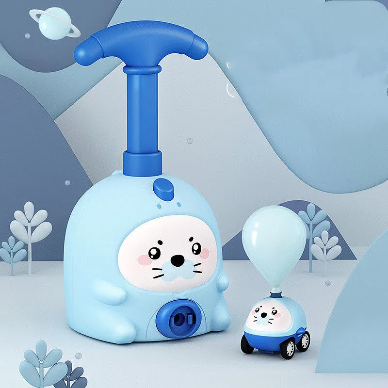 Balloon Car Toys For Babies Educational Air Power Tower Montessori For Children