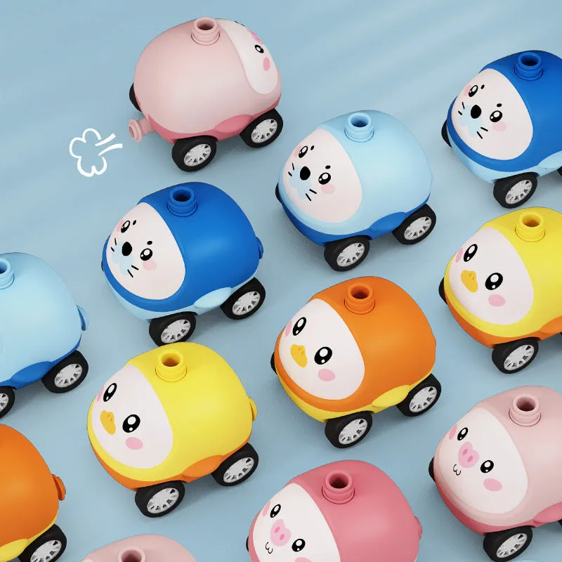 Balloon Car Toys For Babies Educational Air Power Tower Montessori For Children