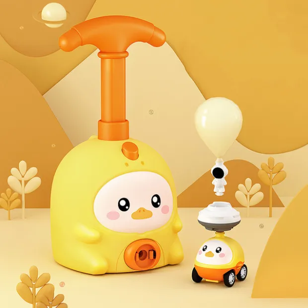 Balloon Car Toys For Babies Educational Air Power Tower Montessori For Children