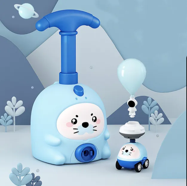 Balloon Car Toys For Babies Educational Air Power Tower Montessori For Children